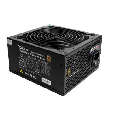 Imagem de Fonte Duex 500FSE+, 500W, 80 Plus Bronze, PFC Ativo, DX 500FSE+