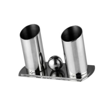 Imagem de Esquirla Microfones organizador de armazenamento microfone rack suporte moderno universal microfone desktop suporte de mesa para palco, Prata