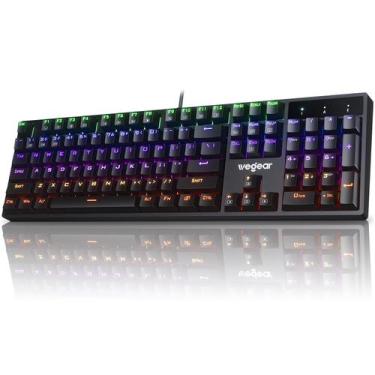 Imagem de Teclado Mecânico Gamer Wegear RGB - Switch Blue - 104 Teclas