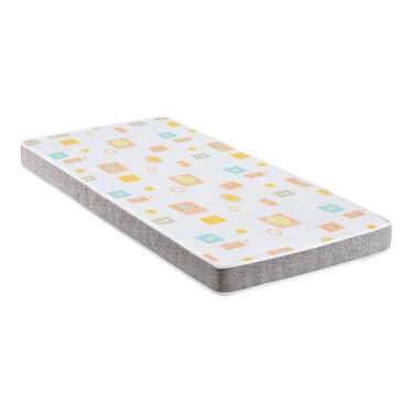 Imagem de Colchão De Solteiro Com Espuma D20 78x188cm Inducol Cr452a Branco/cinza Branco/cinza
