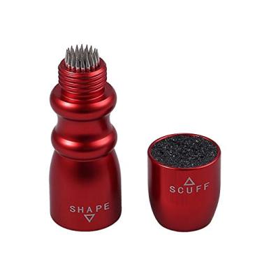 Imagem de AMTOVL Ferramenta 3 em 1 para taco de sinuca de bilhar - Modelador, Scuffer, aerador - Vinho tinto