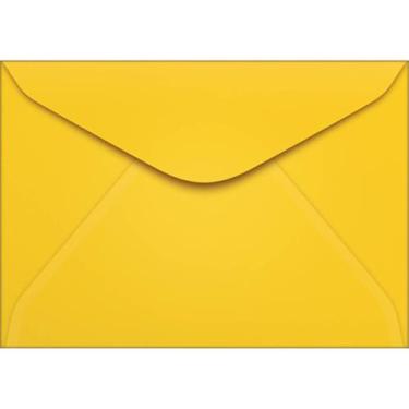 Imagem de Envelope Carta TB11 Amarelo 114x162mm - Caixa com 100 Unidades - Tilib