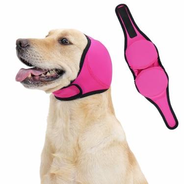 Imagem de LIANZIMAU Quiet Ears for Dogs Moletom com capuz calmante para orelhas de cachorro para alívio de ruído e ansiedade, protetores de ouvido ajustáveis para cães, proteção contra ruído, fogos de artifício