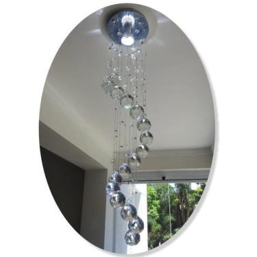 Imagem de Pendente de cristal 15cm x 60cm altura espiral - ArtCristal