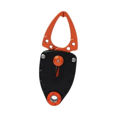 Imagem de YIJU Pegador de peixe, ferramenta de controle de pesca em liga de alumínio, clipe de pegador de pesca, Laranja Preto