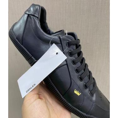 Imagem de Sapatênis Élastico Casual Formal Couro Legítimo Masculino Tendência Pr