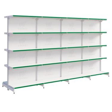 Imagem de Prateleira Gondola Fit 40 Centro 1 Inicial e 3 Continuações 1,70m Loja