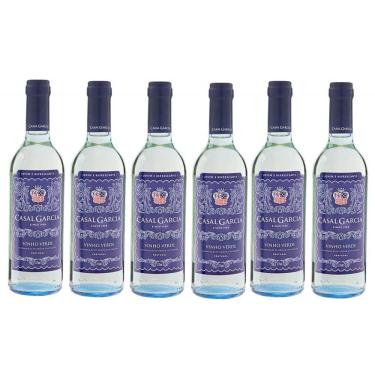 Imagem de Kit 6 Vinho Casal Garcia Verde Branco 375 ml.