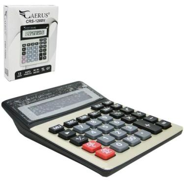 Imagem de Calculadora eletronica 12 digitos a pilha 19x15cm - MOHNISH