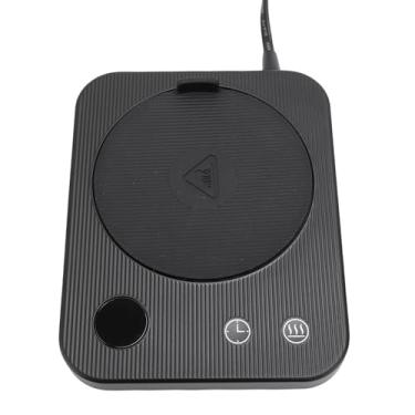 Imagem de Asixxsix Caneca de café Mais Quente para Mesa, Copo de café Elétrico Mais Quente Com 4 Temperaturas e Desligamento Automático, Bebida Elétrica de café Mais Quente que Quente (EU)