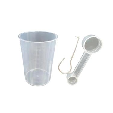 Imagem de XHSESA Kit de acessórios para máquina de pão – copo de medição de 300 ml, ferramenta de remoção de colher e remo para a maioria das máquinas de fazer pão