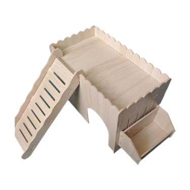 Imagem de ShengQuanHao Casa de Porquinho Da índia Feita de, Casa de, Decoração de Habitat, para Montar, Esconderijo de, Esconderijo para Ratos de Brincar E