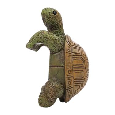 Imagem de Generic Vaso de flores de tartaruga, coleção de enfeites para aquário, presente, pequena estátua de tartaruga pendurada, escultura de jardim para gramado e, em Pé