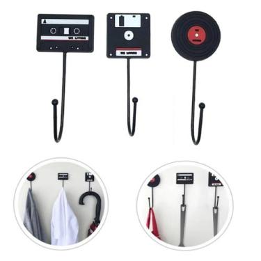 Imagem de Decoração De Parede Retrô Com Fita Magnética Para Cassetes, Porta-chav