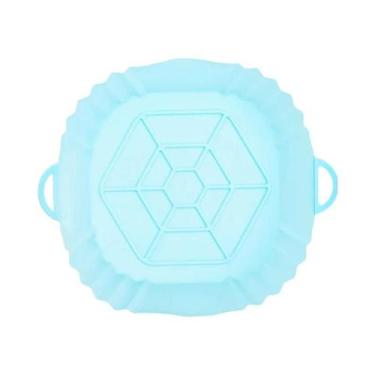 Imagem de Cesto De Silicone Reutilizável Para Air Fryer, Molde Para Forno, Bande