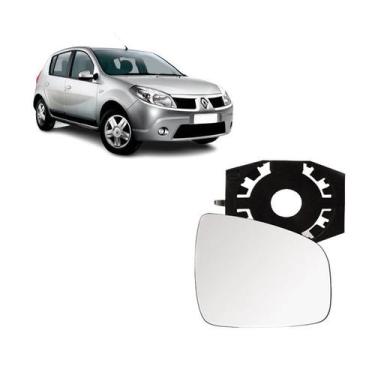 Imagem de Vidro e Base Retrovisor Logan Sandero 2014 Até 2022 Direito - BLAWER