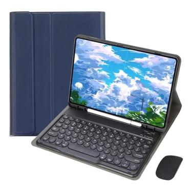 Imagem de Kit Capa para Samsung Tablet A7 10.4: Capa para Tablet + Teclado com teclas redondas + Mouse
