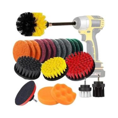 Imagem de Escova Elétrica Para Furadeira, Limpador De Azulejos Para Banheiro, Fe