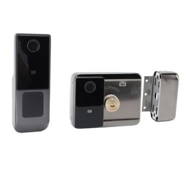 Imagem de Ymiko Fechadura Inteligente de Entrada de Porta, à Prova D'água, Segurança, Senha de Impressão Digital, Fechadura Eletrônica para Casa, Quarto, Apartamento