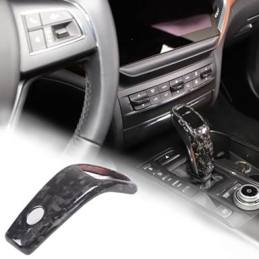 Imagem de Capa de manípulo de mudança de marchas de carro compatível com Maserati Levante 2019-2023 Maserati Ghibli 2019-2023 Maserati President, acessório de manípulo de câmbio de material de carbono seco