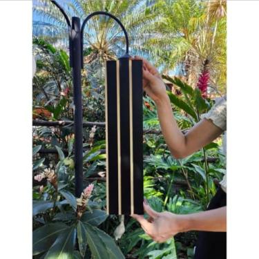 Imagem de Kit 100 Placas Painel Ripado Revestimento de Parede MDF 45x11 Decorativo Moderno Envio Imediato (Kit - 50 Placas,Preto)