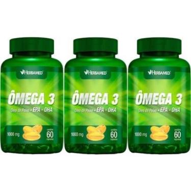 Imagem de Kit 3X Ômega 3 1000mg - 60 Cápsulas - Herbamed-Masculino