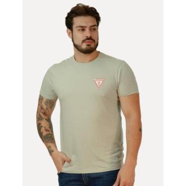 Imagem de Camiseta Guess Masculina Los Angeles Tropical Verde Claro-Masculino