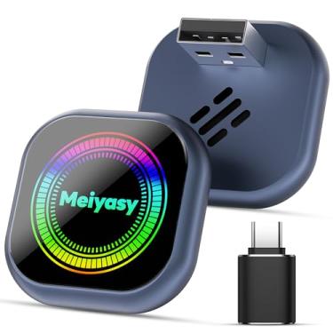 Imagem de Meiyasy Adaptador CarPlay sem fio, design compacto com conectividade rápida e estável, para sistemas Apple CarPlay integrados com fio, realmente plug-and-play, compatível com iOS 10 e posterior