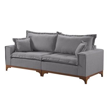 Imagem de Sofá 3 Lugares Living Linho M-47 Martins Cinza