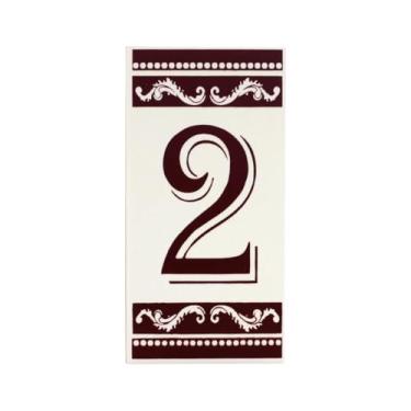 Imagem de Número De Casa Em Cerâmica Esmaltada Turquia (Numero 2)