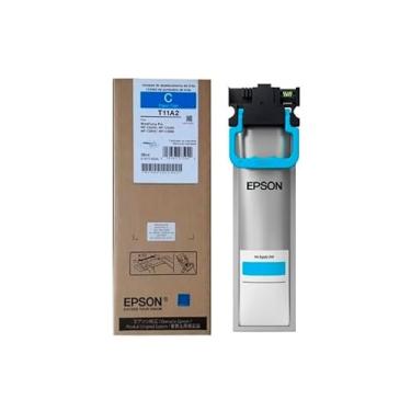 Imagem de Tinta Epson T11A220AL Ciano Workforce WF-C5810 WF-C5390 WF-C5310 WF-C5890 Original 5k