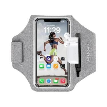 Imagem de Braçadeira Esportiva Unissex Com Tela Sensível Ao Toque HAISSKY, Cinto