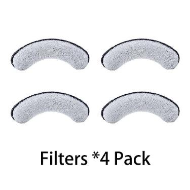 Imagem de 4 Pacote de Esponjas Espuma Substituição para Fontes Água Pets Bacia Beber Automática Gatos e Cães Dispenser