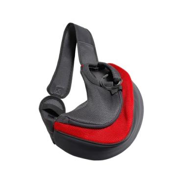 Imagem de Canguru para Cães Porta-Pet com Alça - Corpo Traseiro Malha Respirável Viagem Segura Sacola Carregar Pequenos Filhotes e Gatos Bolsa Caminhadas Frontal