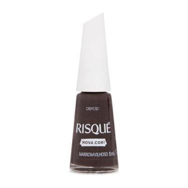 Imagem de Esmalte Risqué Marom Cremoso Marromvilhoso 8ml, 8ML, Marrom