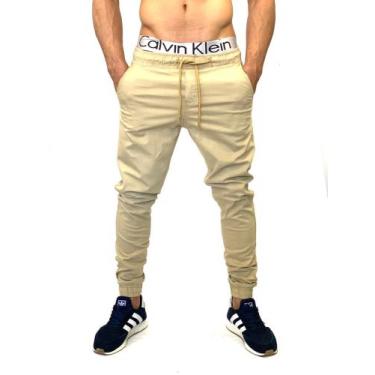 Imagem de Calça Jogger Masculina bege slim Coloridas/Camufladas - sky jeans , Be