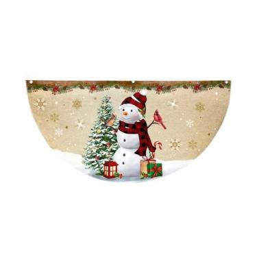 Imagem de Bandeira Decorativa Em Forma De Leque Para O Exterior De Natal 2025, P