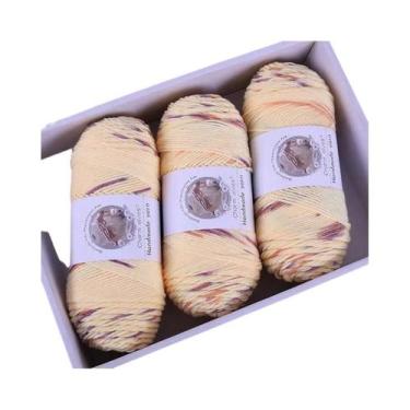 Imagem de Fio De Lã Colorido Em Gradiente Arco-Íris 360g, Espessura Média, Para 