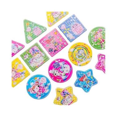 Imagem de Brinquedo Labirinto De Contas Para Festa Infantil, 12/30 Peças, Pista 