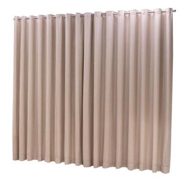 Imagem de Cortina Oxford com linho 10,00x2,80 Para Varão Simples - Ludatex, Avel
