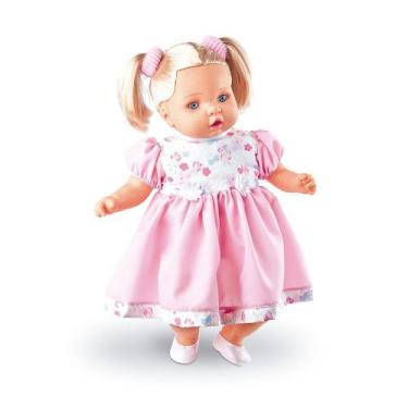 Imagem de Boneca Milk Collezione Angelina Fala 62 Frases, Rosa e Branco, Collezi