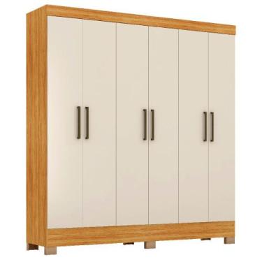 Imagem de Guarda-Roupa Casal Prático 6 Portas 3 Gavetas Demóbile - Demobile, Cin