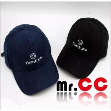 Imagem de Boné Country Aba Curva Thank You Sorriso material sintético, UN, Preto