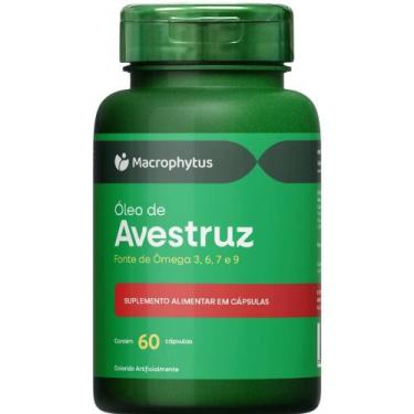 Imagem de Óleo de Avestruz 780mg (Ômega 3, 6, 7 e 9) 60 cápsulas - Macrophytus