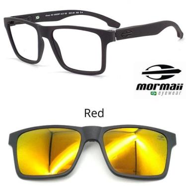 Imagem de Armação De Grau Mormaii Swap Ng2 6153 Preto Fosco com 2 clipon, Red