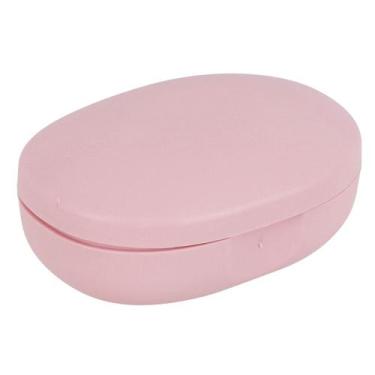 Imagem de Porta Sabonete C/ Tampa Abre/Fecha Portátil Suporte Plástico P/ Lavabo