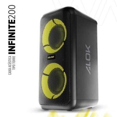 Imagem de Potente Caixa de Som Bluetooth WAAW INFINITE 200 160W RMS TWS LED Part