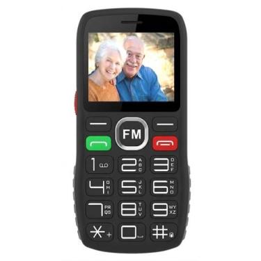 Imagem de Celular pra idoso simples 4g com teclas grandes antigo mp3 rádio fm bo