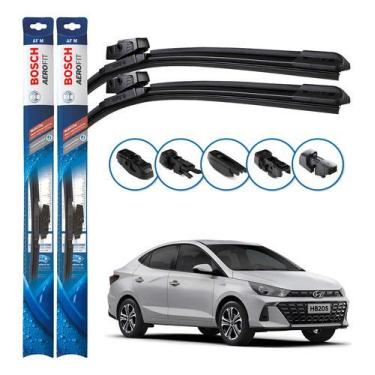 Imagem de Par Palheta Limpador Chuva Parabrisa Bosch Hb20s 2020 A 2024 Preto - N