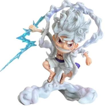 Imagem de Figuras ornamentais One Piece Luffy Q Version PVC com mais de 14 anos 